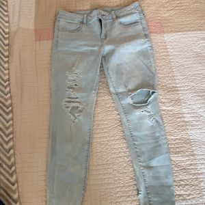 AE ripped jeggings